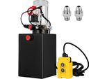 Pompa Idraulica Vevor, Centralina Idraulica A Doppio Effetto, 12 V Dc, Pompa Per Rimorchi Ribaltabili, 3200 Psi, Centralina Idraulica Per Il Sollevamento Di Rimorchi Ribaltabili E Autovetture (12 Quart, Acciaio/Doppio Effetto)