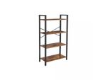 In And Outdoormatch Libreria Industriale Nadia - 4 Livelli - Libreria - Soggiorno, Camera Da Letto E Camera Dei Bambini - Legno - Mdf - 66X30X120Cm