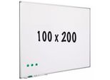 Lavagna Bianca In Acciaio Smaltato Marian - Bianco - Magnetica - 100X200Cm
