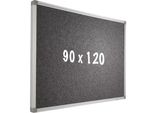 Bacheca Camira In Tessuto Pro Craig - Telaio In Alluminio - Montaggio Facile - Puntine - Bacheche - 90X120Cm