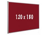 Lavagna In Sughero Pro Velez - Telaio In Alluminio - Montaggio Facile - Puntine - Rosso - Lavagne - 120X180Cm