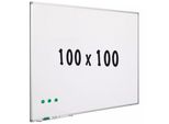 Lavagna Elwood - Acciaio Laccato - Bianco - Magnetica - 100X100Cm