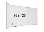 Lavagna Bianca A Cinque Lati RC10 Profilo Hoffman - Magnetica - Acciaio Smaltato - Bianco - 90X120Cm
