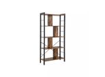 In And Outdoormatch Libreria Industriale Elvera - 8 Scomparti - Marrone - Libreria - Soggiorno, Camera Da Letto E Camera Dei Bambini - Legno - Mdf - 74X30X154Cm