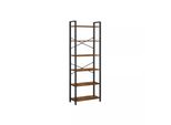 In And Outdoormatch Libreria Industriale Lambert - 6 Livelli - Libreria - Soggiorno, Camera Da Letto E Camera Dei Bambini - Legno - Mdf - 66X30X186Cm
