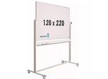 Lavagna Mobile Solid Pro Welch - Inclinabile - Agenda Settimanale - Agenda Mensile - Agenda Annuale - Bifacciale E Magnetica - 120X180Cm