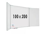 Lavagna Bianca A Cinque Lati RC10 Profilo Mathews - Magnetica - Acciaio Smaltato Bianco - 120X200Cm