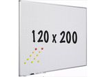 Whiteboard Deluxe Saundra - Diamanti - Acciaio Smaltato - Agenda Settimanale - Agenda Mensile - Agenda Annuale - Magnetico - Bianco - 120X200Cm