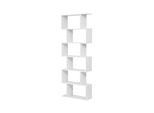 In And Outdoormatch Libreria Lura - 6 Livelli - Libreria Con Ante - Soggiorno, Camera Da Letto E Camera Dei Bambini - Legno - Mdf - 60X40X127Cm