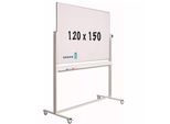 Lavagna Mobile Solid Pro Herminia - Inclinabile - Agenda Settimanale - Agenda Mensile - Agenda Annuale - Bifacciale E Magnetica - 120X150Cm