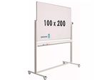 Lavagna Mobile Bernard - Inclinabile - Agenda Settimanale - Agenda Mensile - Agenda Annuale - Bifacciale E Magnetica - 100X200Cm