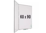 Lavagna Pro Parsons - Acciaio Smaltato - Agenda Settimanale - Agenda Mensile - Agenda Annuale - Magnetica - Bianco - 60X90Cm