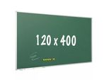 Lavagna Pro Loraine - Magnetica - Lavagna - Facile Da Montare - Acciaio Smaltato - Verde - 120X400Cm