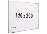 Lavagna Bianca In Acciaio Smaltato Alex - Bianco - Magnetica - 120X200Cm