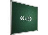 Bacheca Camira In Tessuto Pro Raymond - Telaio In Alluminio - Montaggio Facile - Puntine - Bacheche - 60X90Cm