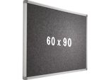 Bacheca Camira In Tessuto Pro Coleen - Telaio In Alluminio - Montaggio Facile - Puntine - Bacheche - 60X90Cm