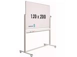 Lavagna Mobile Jenkins - Inclinabile - Agenda Settimanale - Agenda Mensile - Agenda Annuale - Bifacciale E Magnetica - 120X200Cm