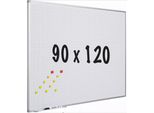 Whiteboard Deluxe Rivera - Acciaio Smaltato - Agenda Settimanale - Agenda Mensile - Agenda Annuale - Magnetico - Bianco - 90X120Cm