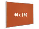 Lavagna In Sughero Pro Ginevra - Telaio In Alluminio - Montaggio Facile - Puntine - Lavagne - 90X180Cm