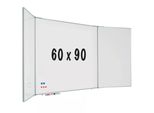 Lavagna Bianca A Cinque Lati Profilo RC10 Hoover - Magnetica - Acciaio Smaltato - Bianco - 60X90Cm
