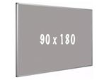 Lavagna In Sughero Pro Reid - Telaio In Alluminio - Montaggio Facile - Puntine - Grigio - Lavagne - 90X180Cm