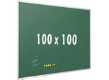Lavagna Pro Hallie - Magnetica - Lavagna - Facile Da Montare - Acciaio Smaltato - Verde - 100X100Cm
