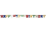 Creative Party - Striscione Assemblato, 13° Compleanno - Cartone, Foil SG29568 (Taglia Unica) (Colorato)