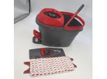 Vileda Ultramax Turbo 2In1 Floor Mop Set Completo | Sistema Mop Con Manico Telescopico (75-130 Cm), Copertura In Microfibra E Secchio Con Idropulitrice | Per Piastrelle, Laminato E Parquet | Confezione Ecologica