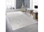Tappeto Moderno Con Motivo Ad Arco Elegante In Grigio Dimensioni - 140 X 200 Cm