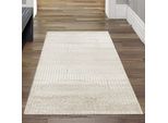 Tappeto Moderno Con Motivo Geometrico Ad Arco Elegante In Color Crema Dimensioni - 80 X 150 Cm