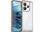 Custodia Per Xiaomi Redmi Note 14 4G Trasparente, Antiurto Tpu Silicone Custodia Protettiva Grigio Titanio