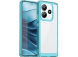 Custodia Per Xiaomi Redmi Note 14 4G Trasparente, Antiurto Tpu Silicone Custodia Protettiva Blu Cielo