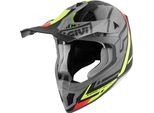 Casco Da Motocross Givi 70.1 Logic Grigio Opaco Giallo Fluorescente Nero Taglia S
