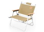 Qunature Sedia Da Campeggio Sedia Pieghevole Portatile In Alluminio Per Campeggio All'aperto, Prato, Picnic E Pesca, Khaki