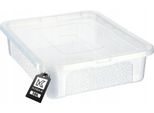 Contenitore In Plastica Kadax Da 10 Litri Con Coperchio, Trasparente, Con Chiusura A Chiave