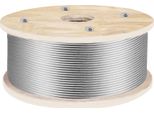 Succebuy Fune Metallica In Acciaio Inox 316 Da 500 Piedi, Cavo D'acciaio Da 3/16 Di Pollice, 1 X 19 Fili, Carico Di Rottura Di 4700 Libbre Per Scale, Corrimano, Stendibiancheria