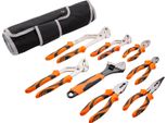 Set Di Pinze Succebuy, 8 Pezzi, Acciaio Al Carbonio, Pinze Per Giunti Scanalati Da 12"/10""/8"", Pinze Per Guardalinee Da 8"", Pinze Per Pompe Dell'acqua Da 6"", Pinze Ad Ago Da 8"", Tronchesi Da 6"""