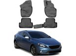 2013-2021 Volvo V40 FußMatten Tpe Schwarz 4 Tlg