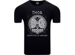 T-Shirt Da Uomo Diarbo Con Stampa Vichinga Thor Nero Taglia Xxl