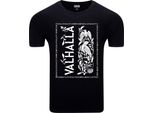 Diarbo T-Shirt Da Uomo Con Stampa Vichinga Walhalla KräHt Nero Taglia Xxl