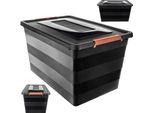 Contenitore Kadax Con Coperchio, 55 L, Organizzatore In Plastica Per Giocattoli
