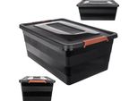 Contenitore Kadax Con Coperchio, 40 L, Organizzatore In Plastica Per Giocattoli