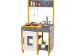 Costway Cucina Di Fango Per Bambini All'aperto, Cucina Per Bambini Con Accessori, Fornelli Realistici, Rubinetto, Lavello E Forno, Cucina Da Gioco, Cucina Da Giardino Per Bambini 3+