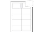 Sigel Biglietti Da Visita Pieghevoli 3C, 90/180 X 55 Mm, Bianco Brillante