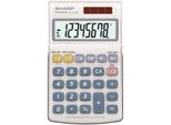 Sharp SH-EL250S Calcolatrice Tascabile EL250S - 8 Cifre, Beige