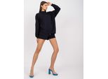 Felpa Basic Feel Good Levin Da Donna Blu Scuro S/M