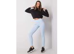Basic Feel Good Leggings Chinzay Donna Blu Chiaro Xl