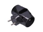 Solight Presa Nera 1X2,5A + 2X10A P92