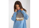 Rue Paris Maglione Donna Abito Olwelen Blu Cielo Universale