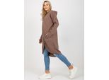 Rue Paris Felpa Lunga Donna Teivance Marrone L/Xl